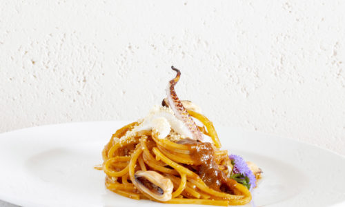 Spaghetti con Salsa ai Molluschi del Ristorante Stravento e Trapani